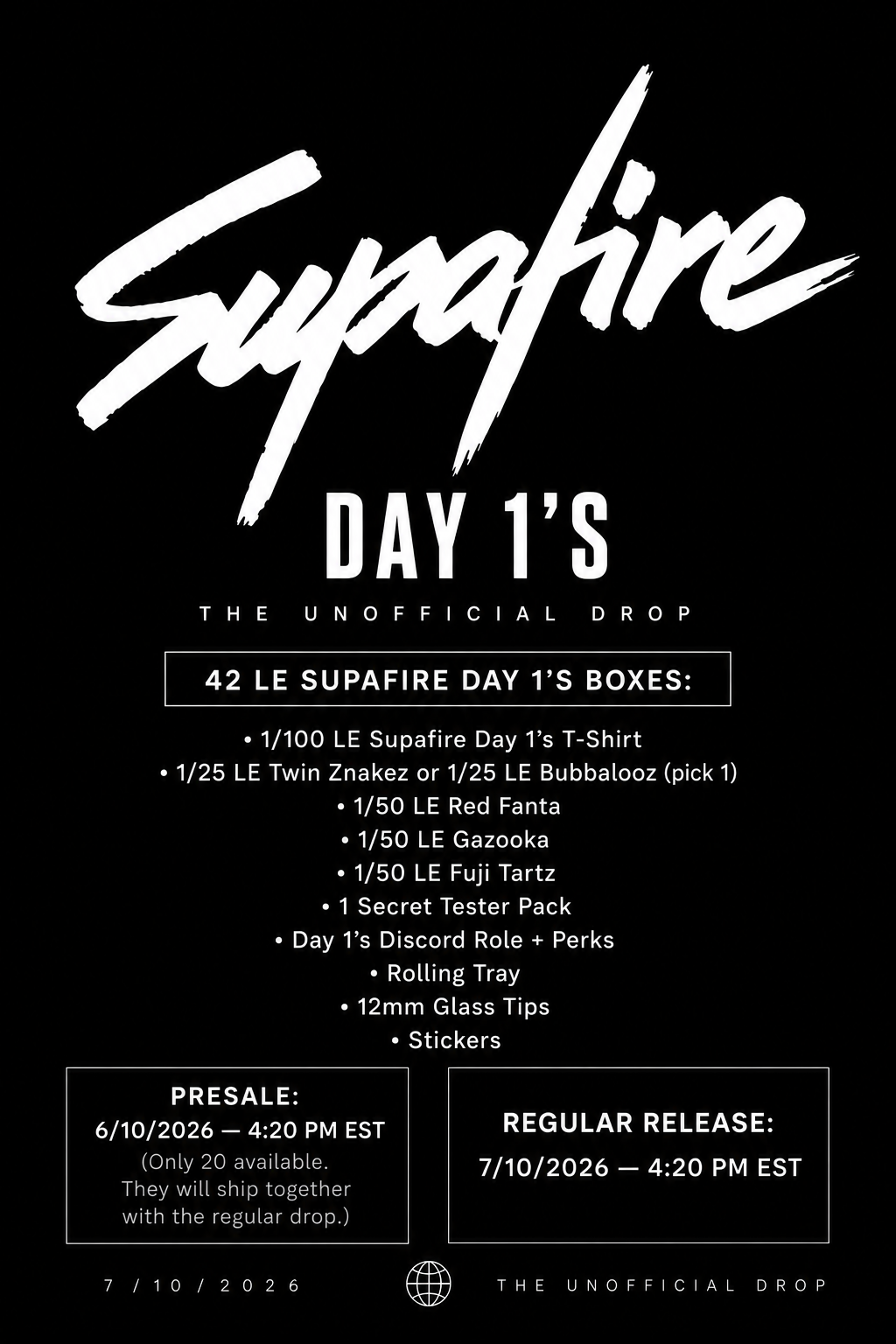 Unofficial Drop: Day 1’s LE Bundle Box (PRE-SALE)